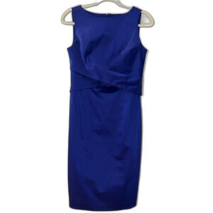 Talbots Cobalt Blue Sleeveless Midi Dress, Size 6 NWOT